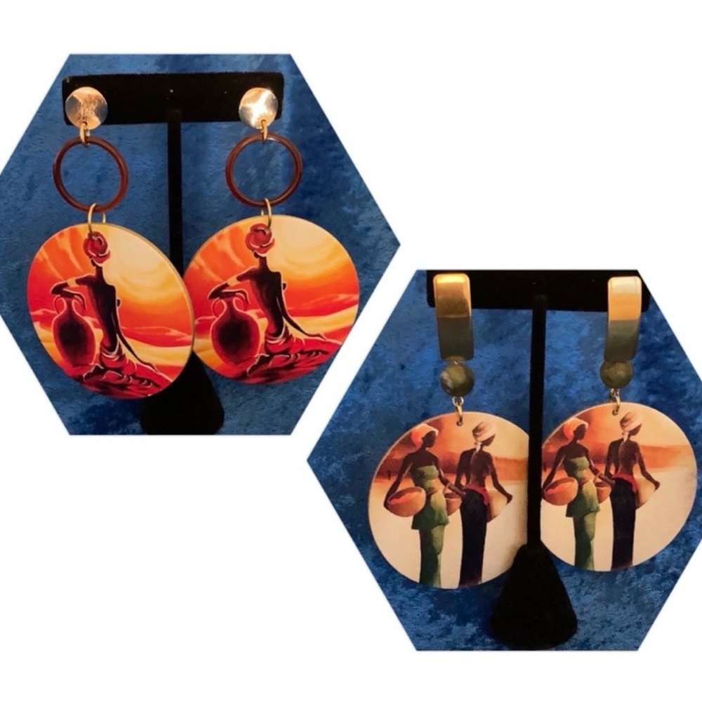 African Design Earrings